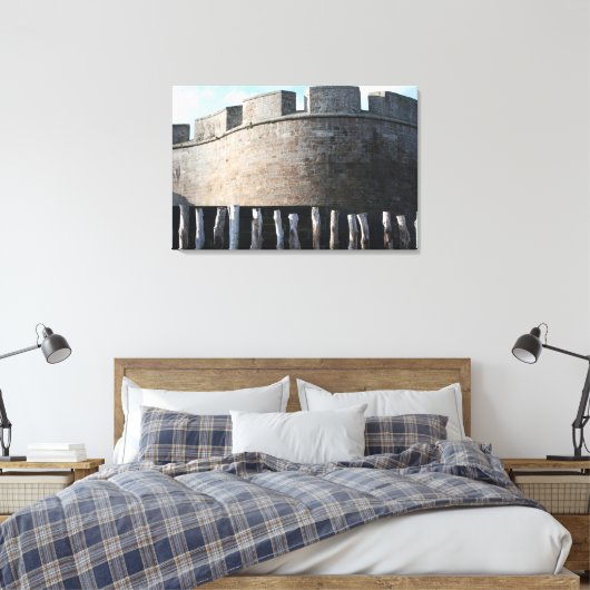 Bulwark ForTS Saint Malo Brittany Canvas Afdruk (Insitu (Slaapkamer))