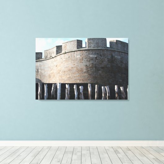 Bulwark ForTS Saint Malo Brittany Canvas Afdruk (Insitu (Houten vloer))