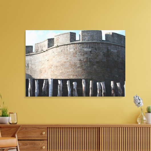 Bulwark ForTS Saint Malo Brittany Canvas Afdruk (Insitu (Woonkamer))