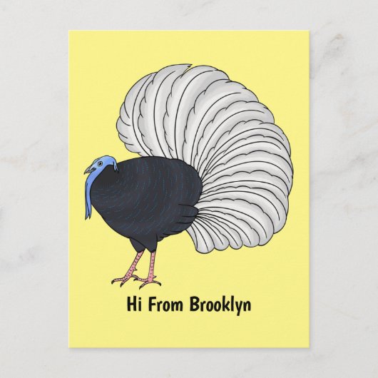 Bulwer's cartoon briefkaart (Voorkant)