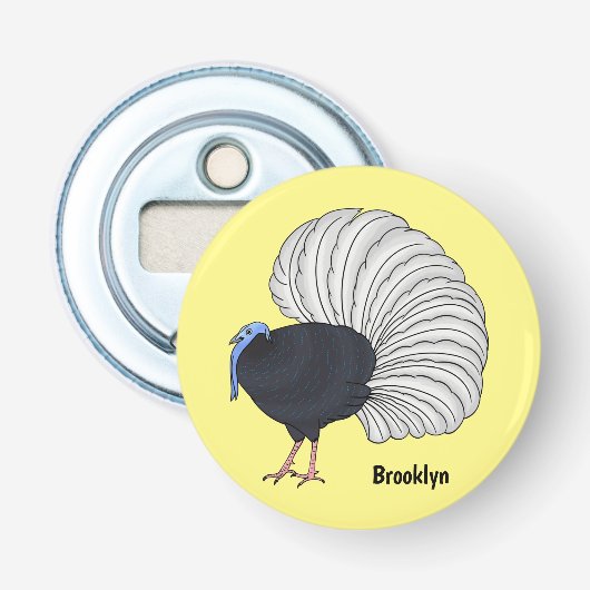 Bulwer's cartoon button flesopener (Voorkant)