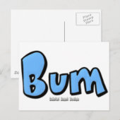 Bum Briefkaart (Voorkant / Achterkant)