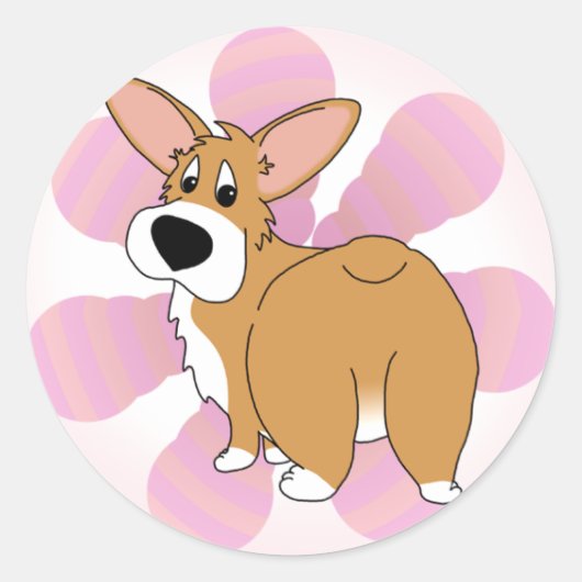 Bum Shaker Corgi Stickers (Voorkant)
