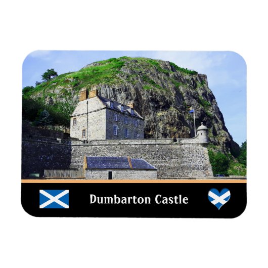 Bumbarton Castle, Dumbarton Rock, Schotland Magneet (Horizontaal)