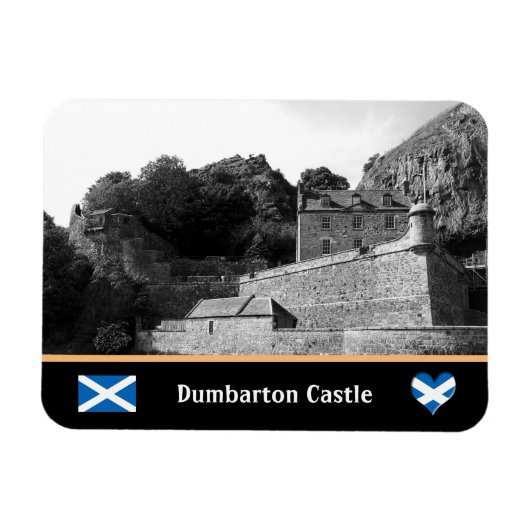 Bumbarton Castle, Dumbarton Rock, Schotland Magneet (Horizontaal)