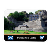 Bumbarton Castle, Dumbarton Rock/Scotland Magnet Magneet (Horizontaal)