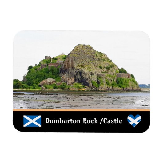 Bumbarton Rock & Dumbarton Castle / Schotland Magneet (Horizontaal)