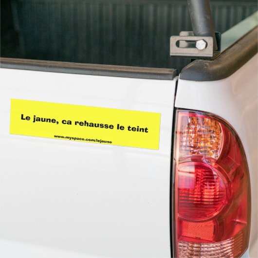 Bumber Sticker salement jaune (Op Truck)