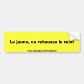 Bumber Sticker salement jaune (Voorkant)