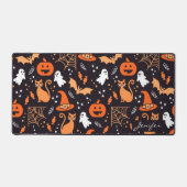 Bumbkin Bat Kat Ghost Spin Web Halloween Bureaumat (Voorkant)