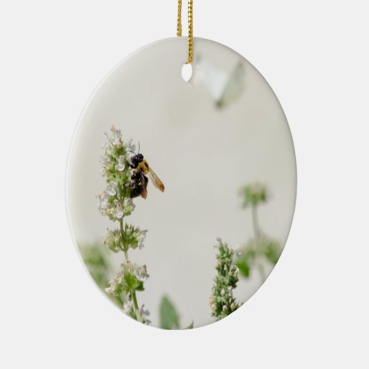 Bumble and Moth Keramisch Ornament (Rechts)