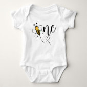 Bumble Bee. 1-1-jarige Baby Bodysuit (Voorkant)