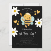 Bumble Bee 1e Bijendag Verjaardagsfeest Kaart (Voorkant)