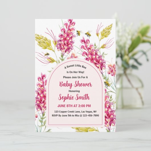 Bumble Bee A Sweet Honey Is Coming Kaart (Staand voorkant)