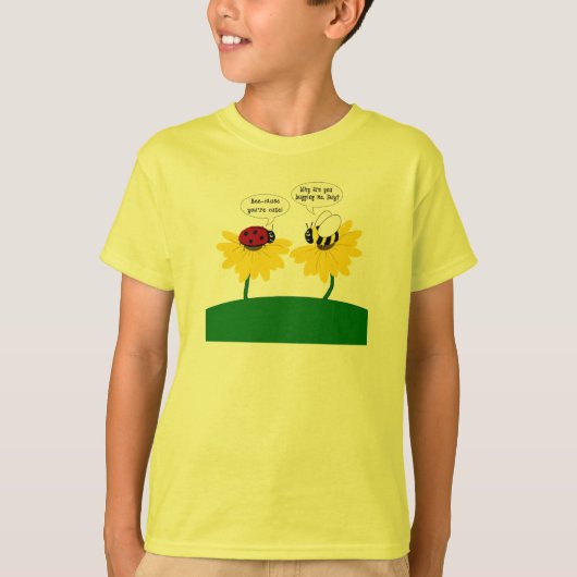 Bumble Bee and Ladybug Cute Shirt for Kids (Voorkant)