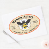 Bumble Bee Apiary Naam Honing Jar Stickers (Envelop)