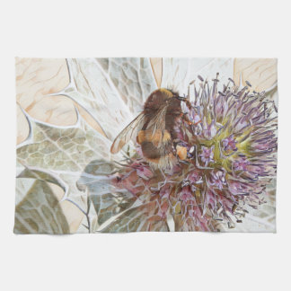 Bumble Bee Art Style print theedoek