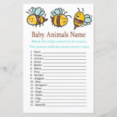 Bumble Bee Baby Animals Name Game (Voorkant)