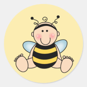Bumble Bee Baby Ronde Sticker