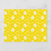 Bumble bee Baby shower Advice and Wishes Kaart (Achterkant)