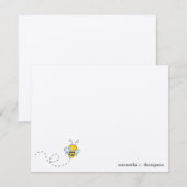 Bumble bee Baby shower Bedankt voor je briefkaart (Voorkant / Achterkant)