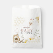 Bumble Bee Baby shower Bedankzakje (Voorkant)