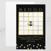 Bumble Bee Baby shower Bingo Briefpapier (Voorkant / Achterkant)