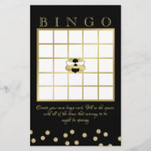 Bumble Bee Baby shower Bingo Briefpapier (Voorkant)