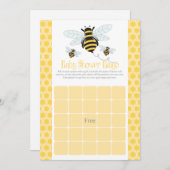 Bumble Bee Baby shower Bingo Kaarten (Voorkant / Achterkant)