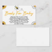 Bumble Bee Baby shower Boeken voor Baby Kaart (Voorkant / Achterkant)