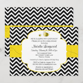 Bumble Bee Baby shower, Buzzing with Excitement Kaart (Voorkant / Achterkant)