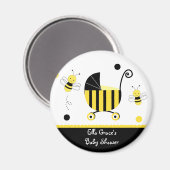Bumble Bee Baby shower Favor Magnets Magneet (Voorkant / Achterkant)