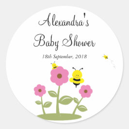 Bumble Bee Baby shower gunst Stickers