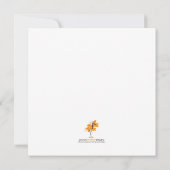 Bumble Bee Baby shower Invitation Kaart (Achterkant)