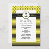 Bumble Bee Baby shower Invitation Kaart (Voorkant)