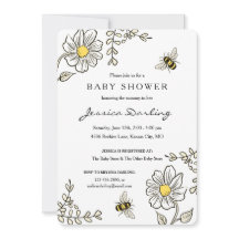 Bumble Bee Baby Shower Invitations | Gele Floral