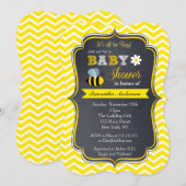 Bumble Bee Baby Shower Invitations Kaart (Voorkant / Achterkant)