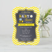 Bumble Bee Baby Shower Invitations Kaart (Staand voorkant)
