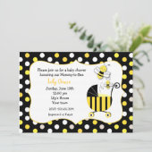 Bumble Bee Baby Shower Invitations Kaart (Staand voorkant)