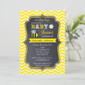 Bumble Bee Baby Shower Invitations Kaart (Staand voorkant)