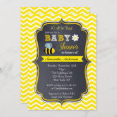 Bumble Bee Baby Shower Invitations Kaart (Voorkant / Achterkant)