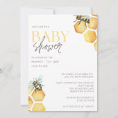 Bumble Bee Baby shower Kaart (Voorkant)