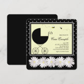 Bumble Bee Baby shower Kaart (Voorkant / Achterkant)