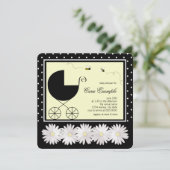 Bumble Bee Baby shower Kaart (Staand voorkant)