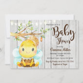 Bumble Bee Baby shower Kaart (Voorkant)
