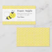 Bumble Bee Baby shower, Luier Raffle Tickets Informatiekaartje (Voorkant / Achterkant)