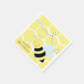 Bumble Bee Baby shower Modern Geel & Zwart Servetten (Hoek)