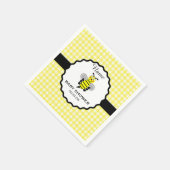 Bumble Bee Baby shower Paper Napkin Servet (Hoek)