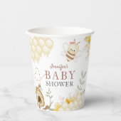 Bumble Bee Baby shower papier Papieren Bekers (Voorkant)