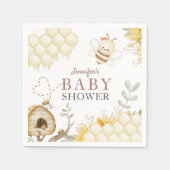 Bumble Bee Baby shower papier Servet (Voorkant)
